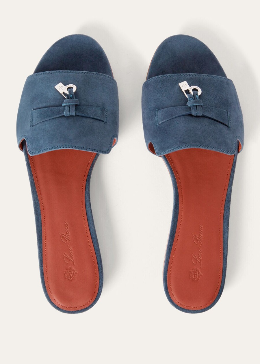 summer charms suède sandalen geitenleren denim