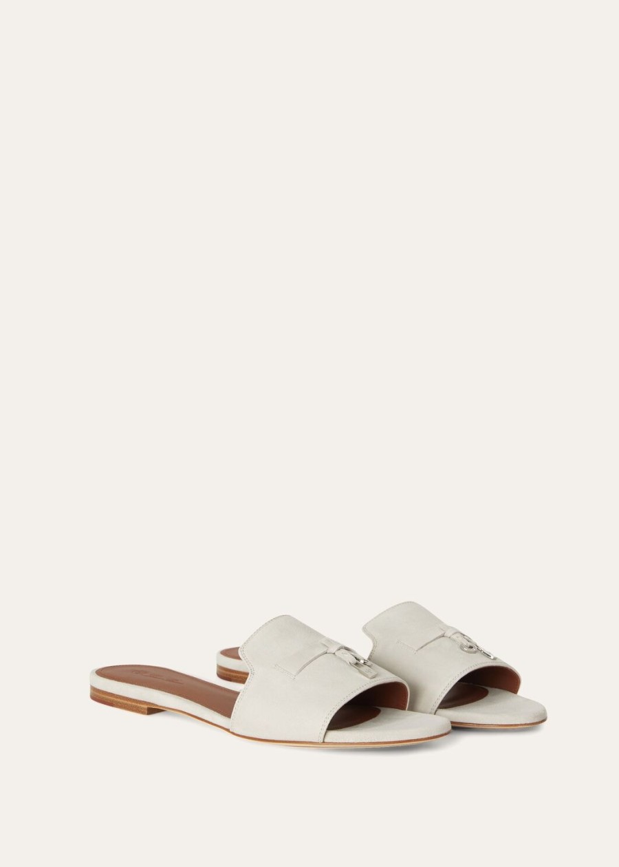 summer charms sandal suede goatskin powder pearl