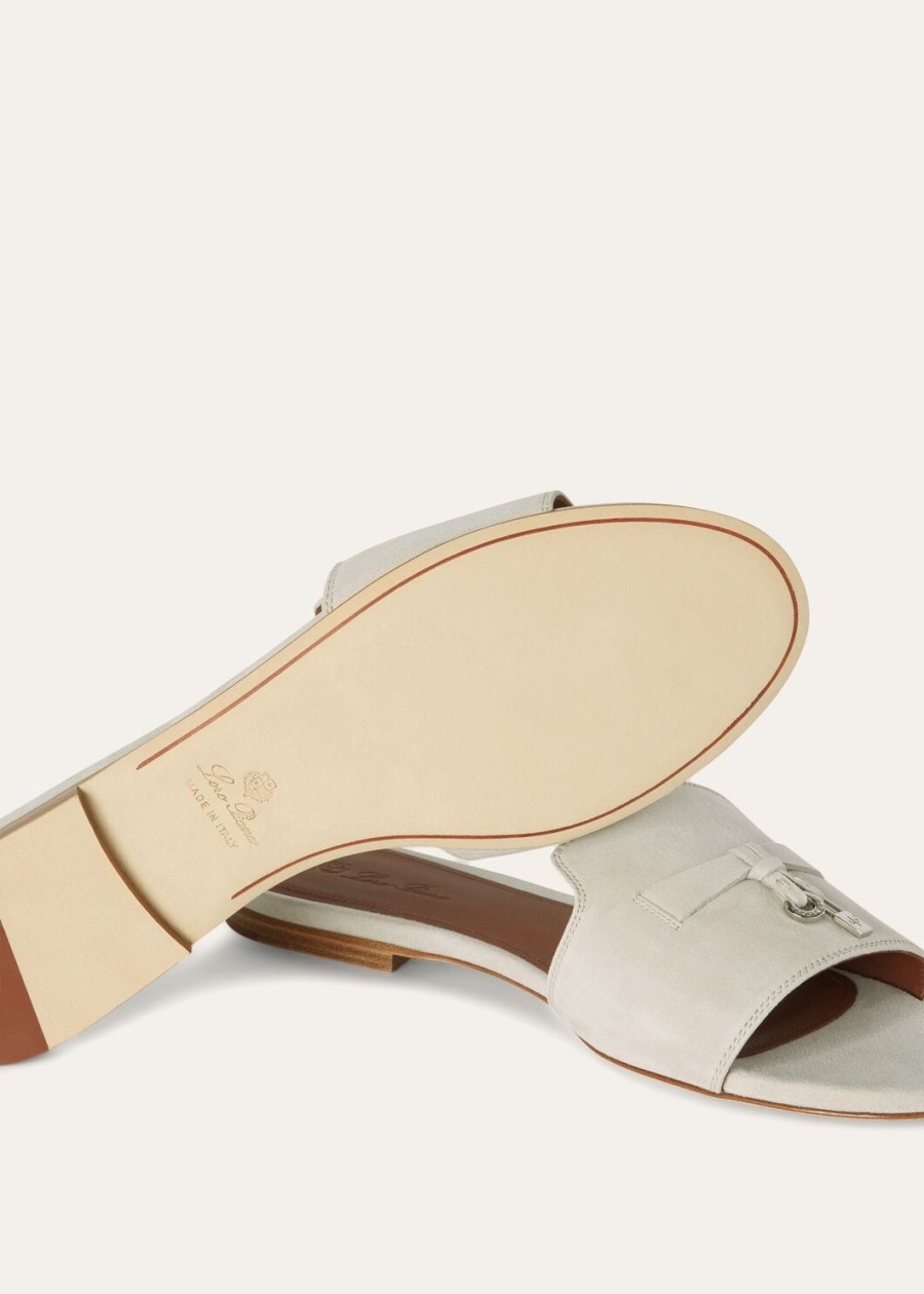 summer charms sandal suede goatskin powder pearl