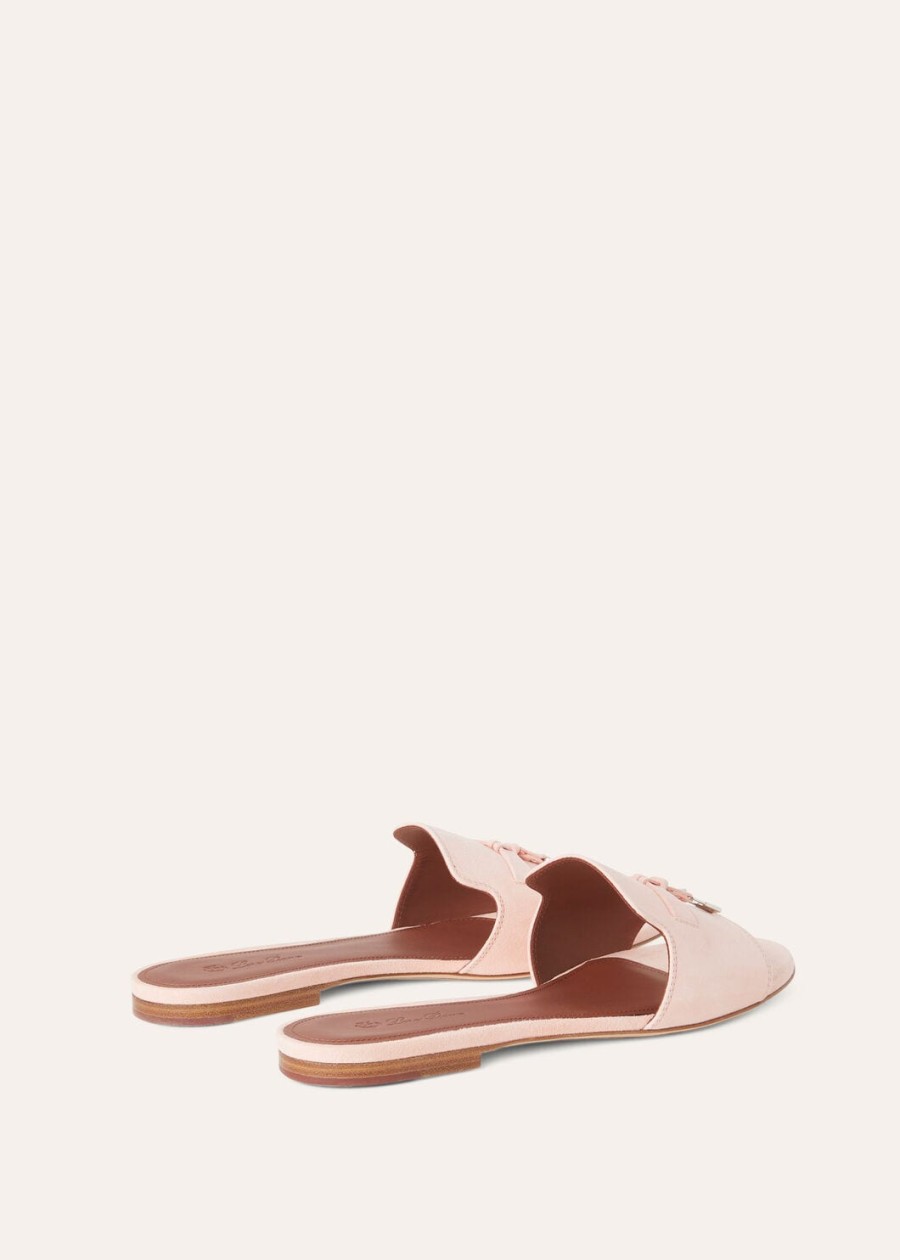 zomerse charmes roze sandalen van geitenleer