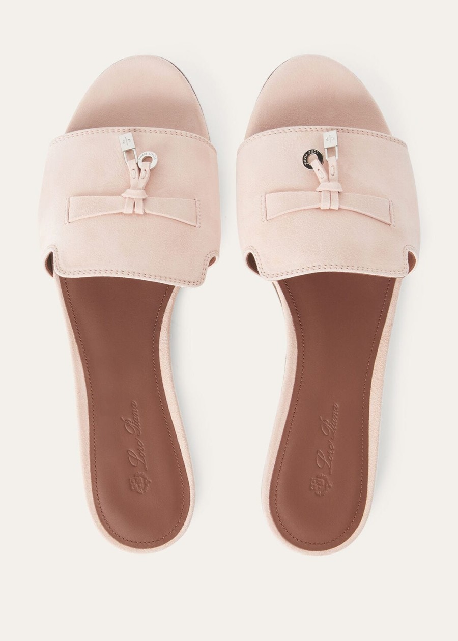 zomerse charmes roze sandalen van geitenleer