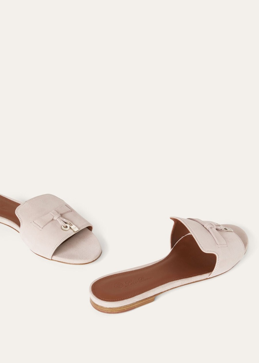 zomerse charms sandalen van geitenleer in roze moderne stijl