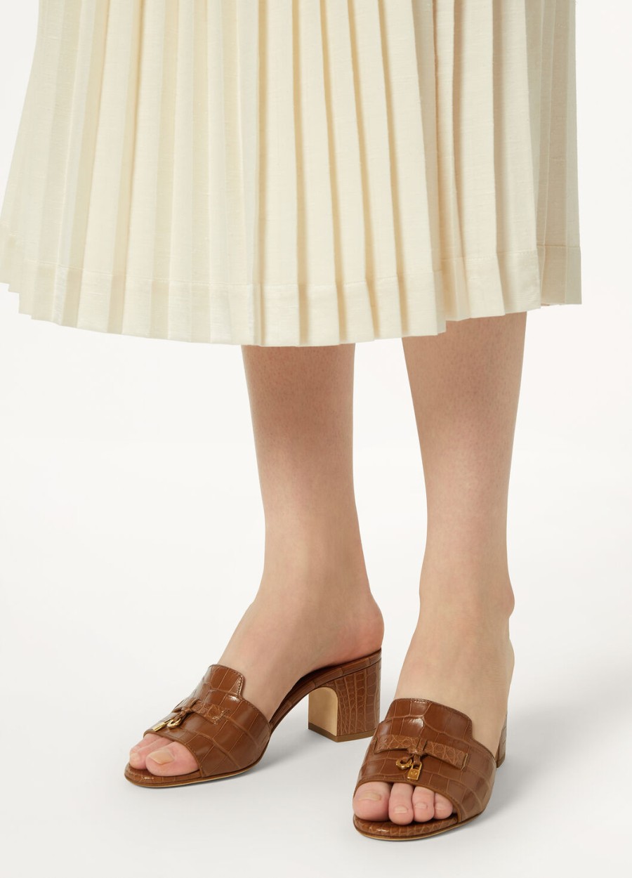 summer charms sandal mole gemaakt van alligatorleer.
