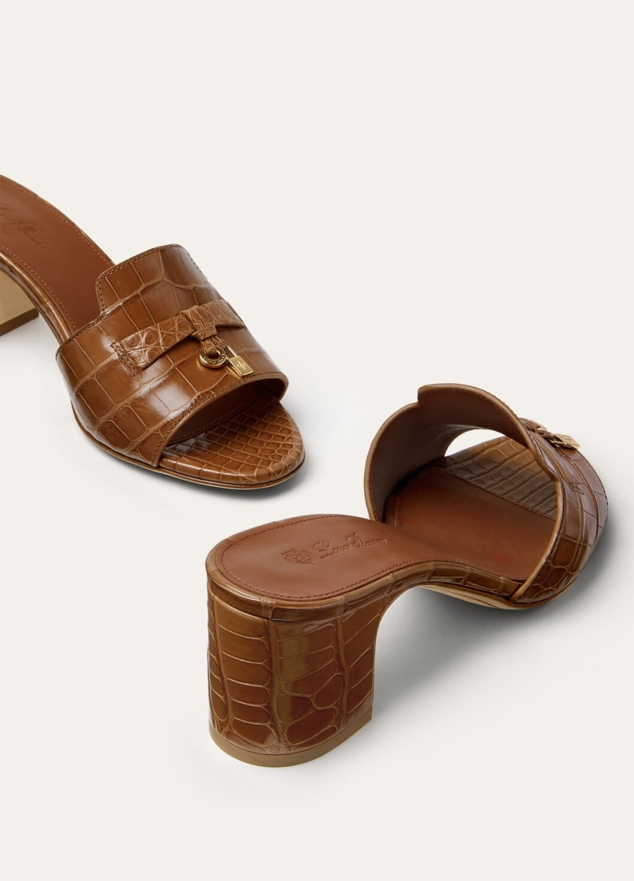 summer charms sandal mole gemaakt van alligatorleer.