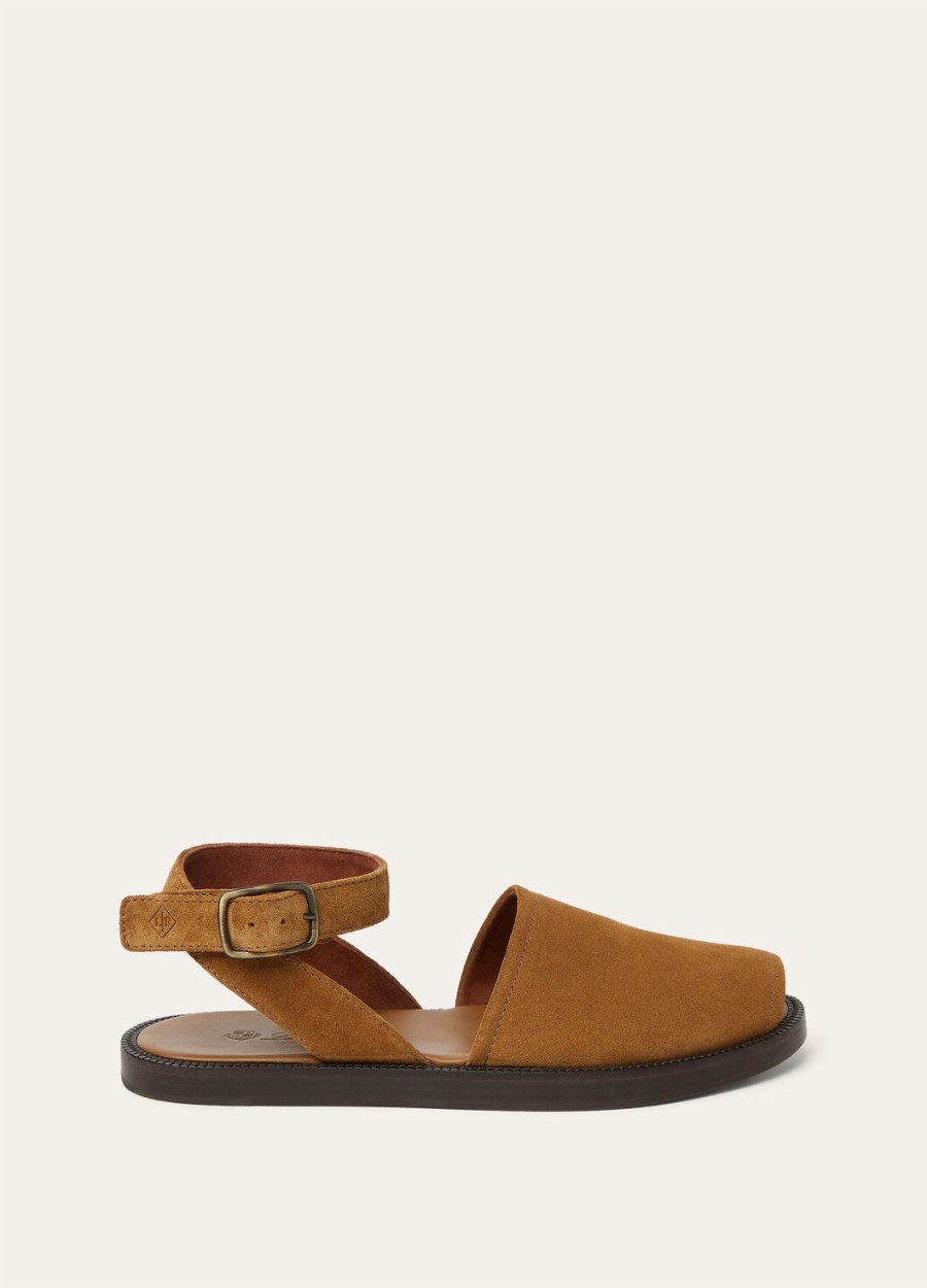 deia walk sandalen van cacao-kalfsleer