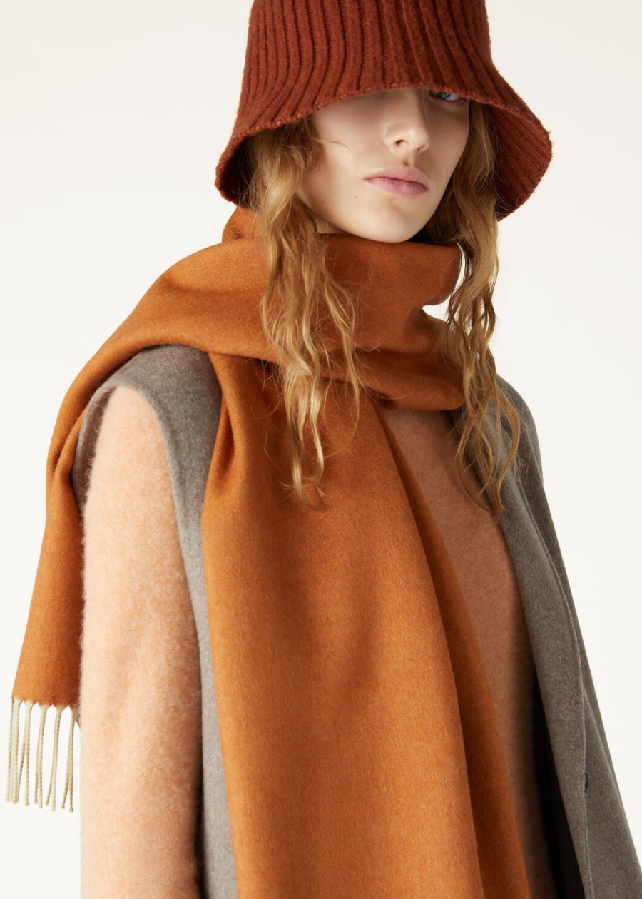 baby cashmere autumn blaze melangemaple leaf melange tweekleurige sjaal