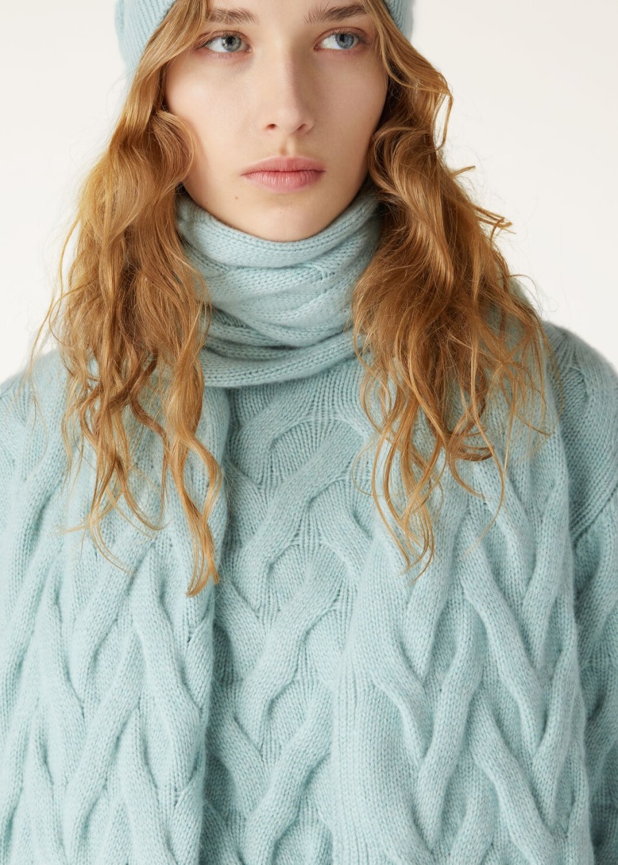 cocooning baby cashmere sjaal langhe groen melange