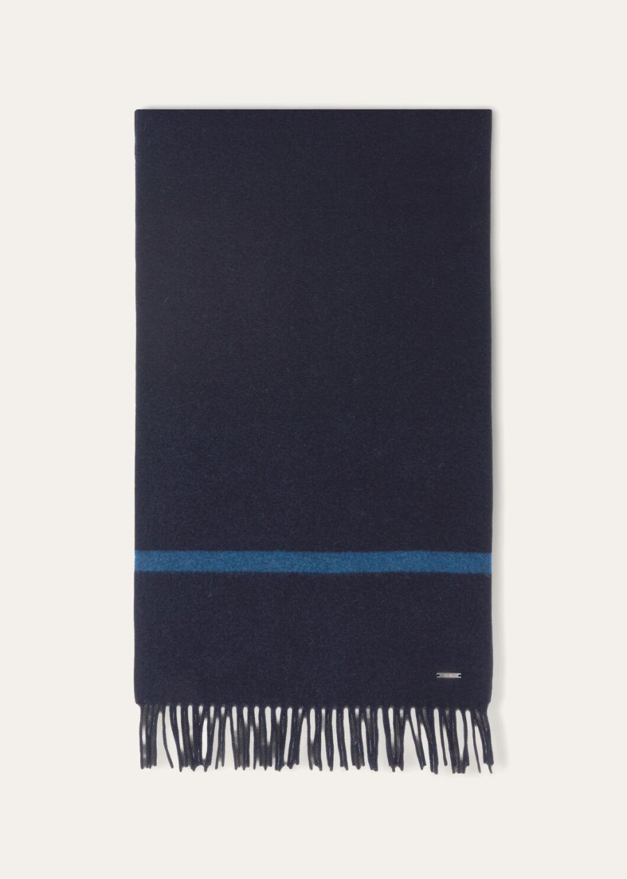 twaalf baby kasjmier sjaal marineblauw