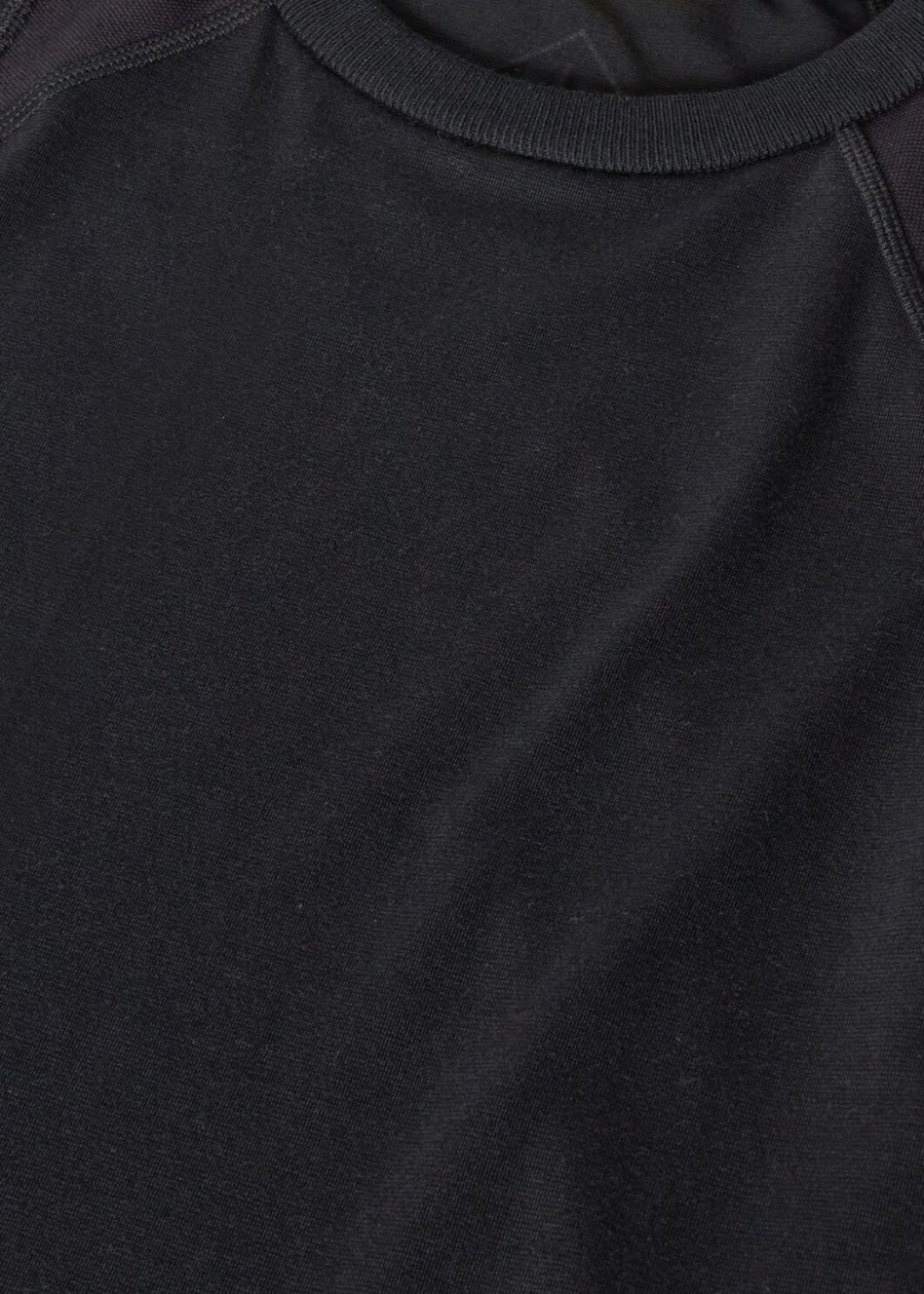 supramonte katoenen microvezel t-shirt zwart