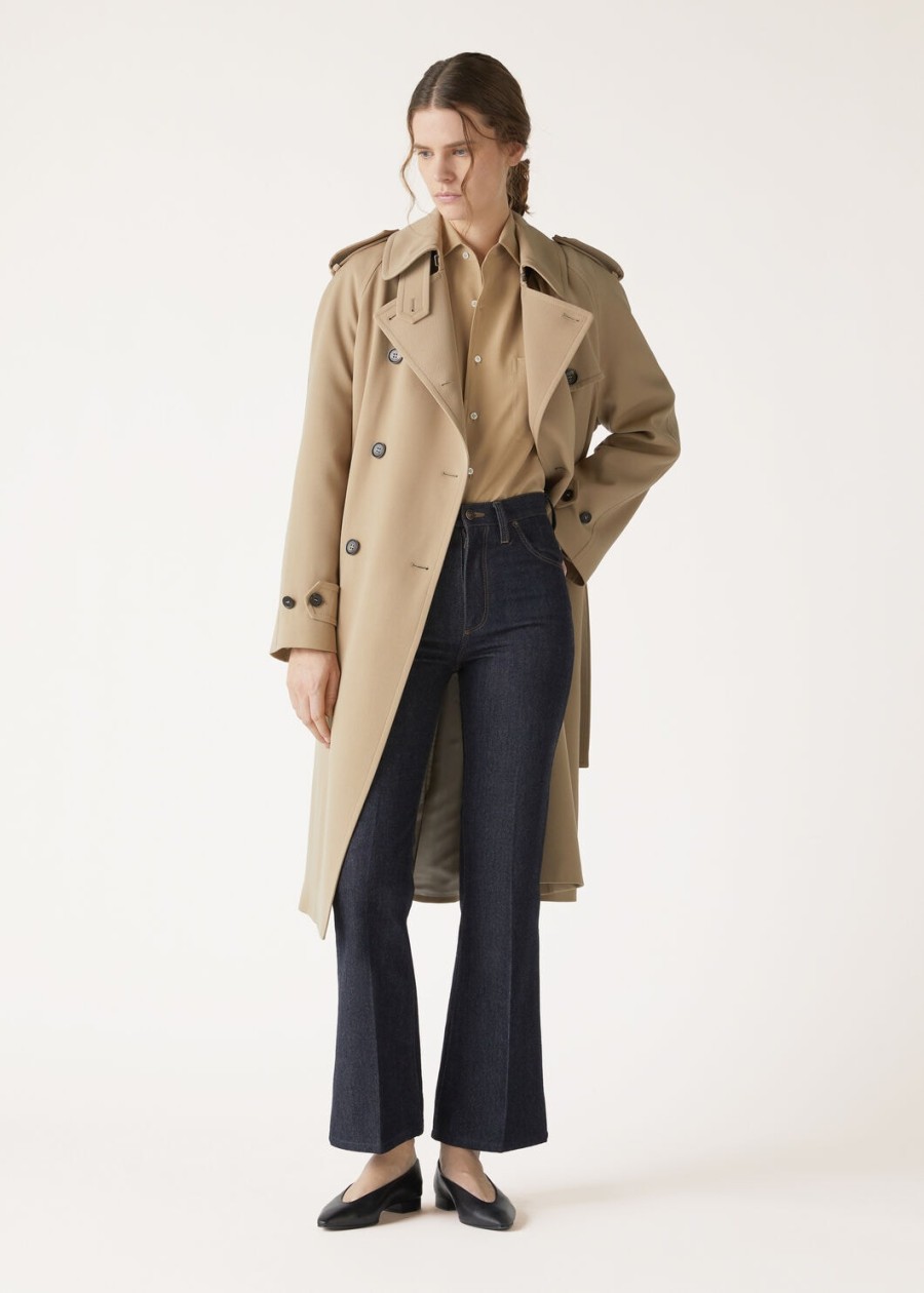 andre silk pale biscuits shirt