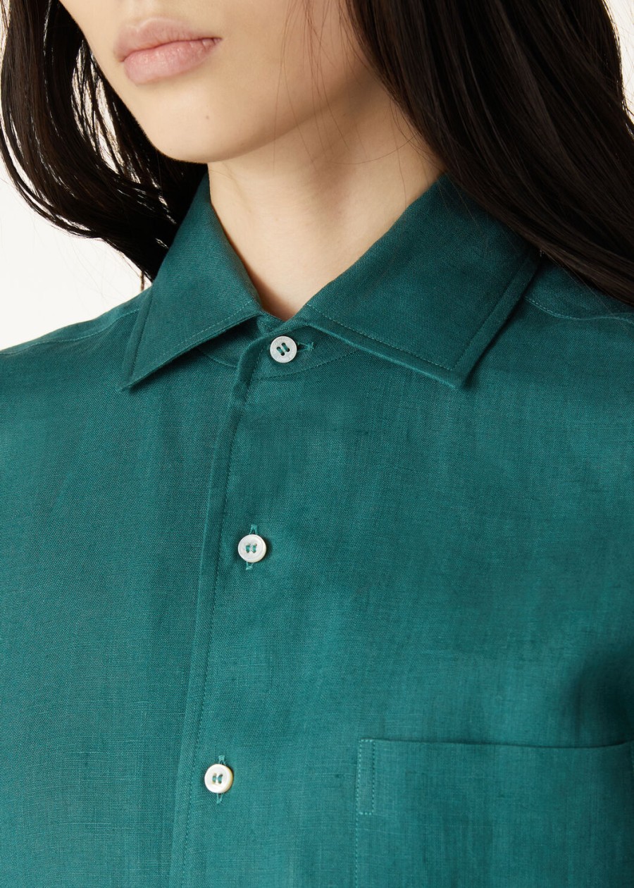 andre shirt in groene spirulina