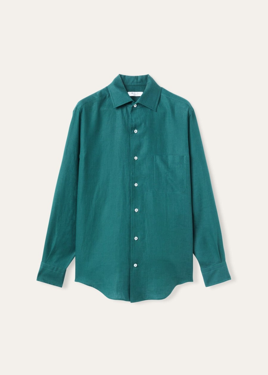 andre shirt in groene spirulina