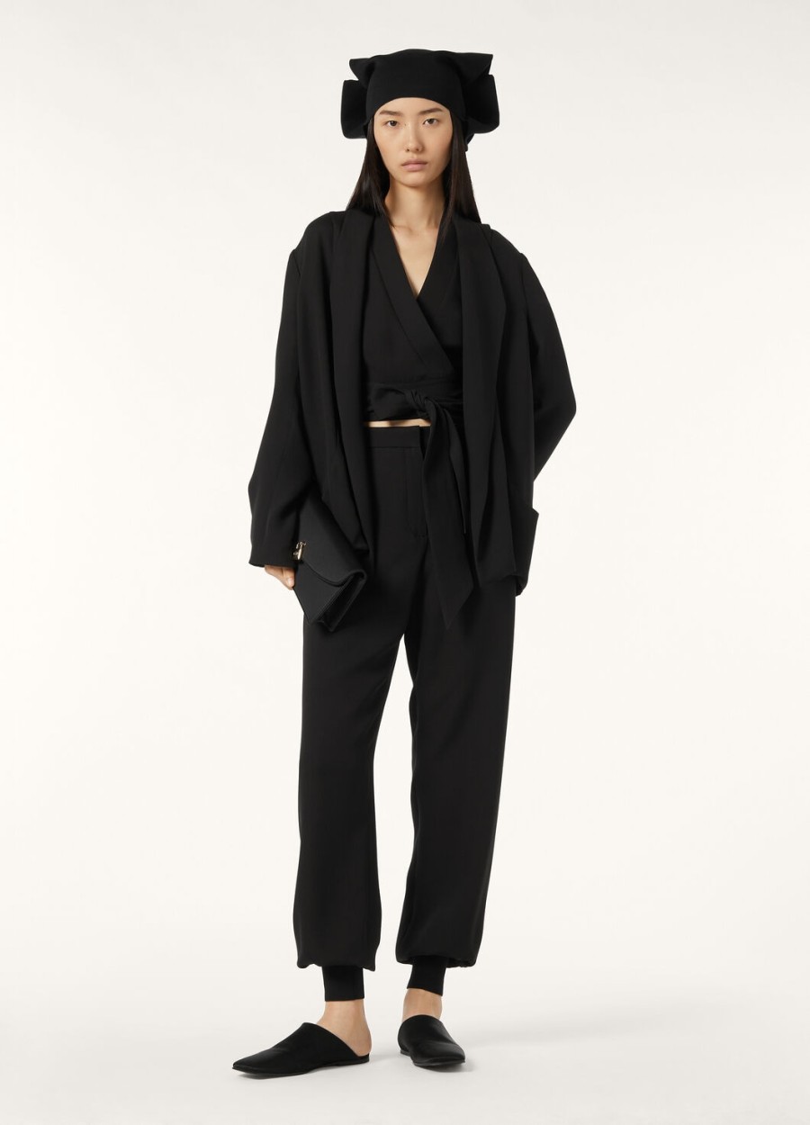 clancy zwarte zijden blouse