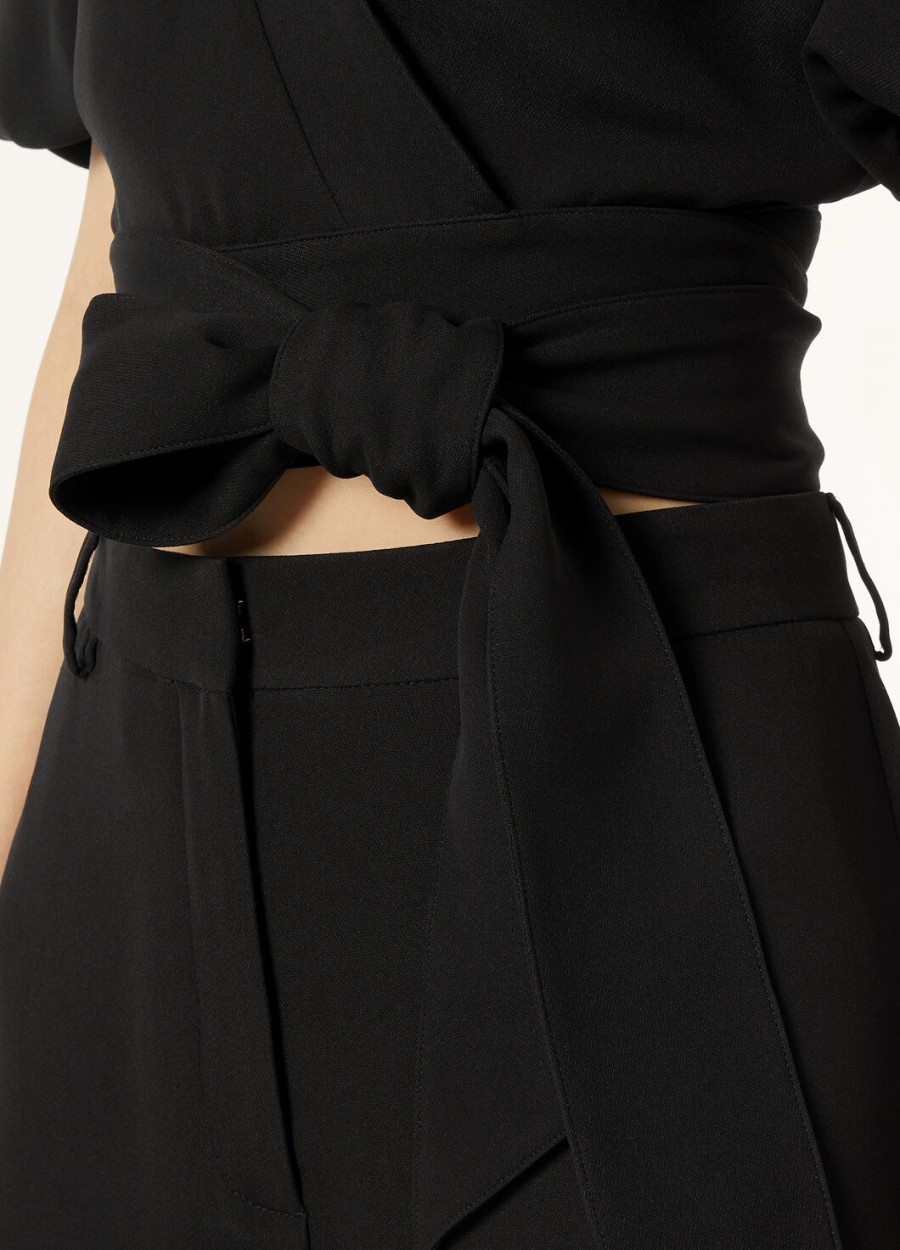 clancy zwarte zijden blouse