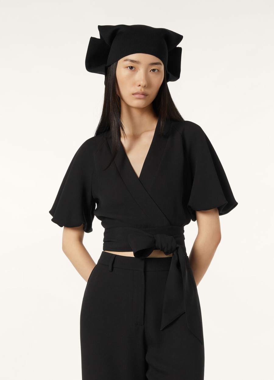 clancy zwarte zijden blouse