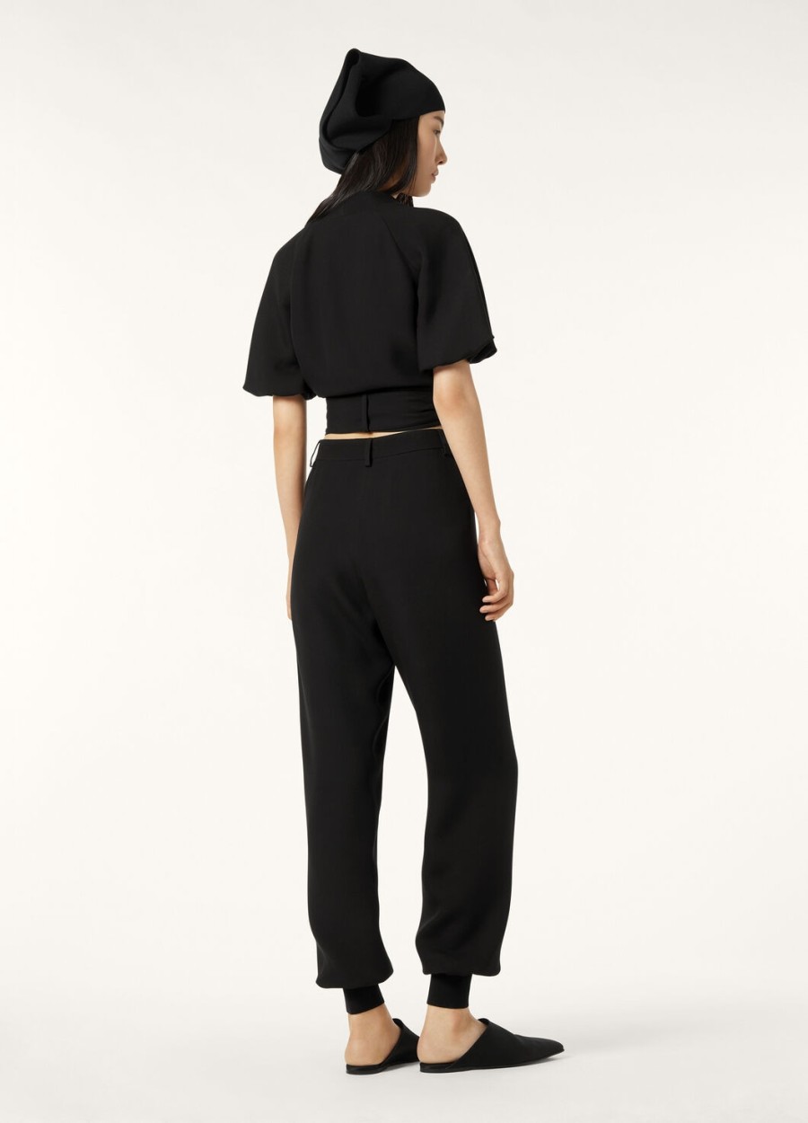 clancy zwarte zijden blouse