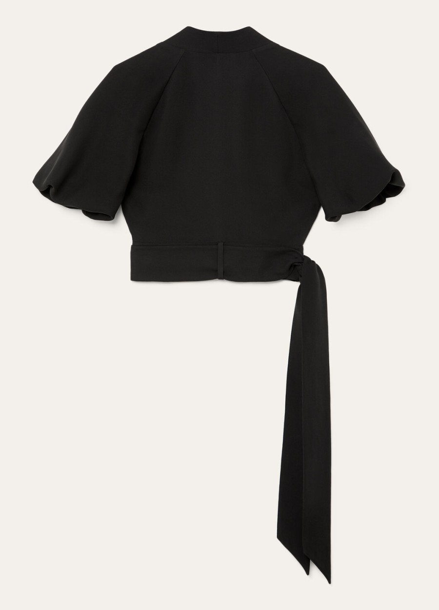 clancy zwarte zijden blouse