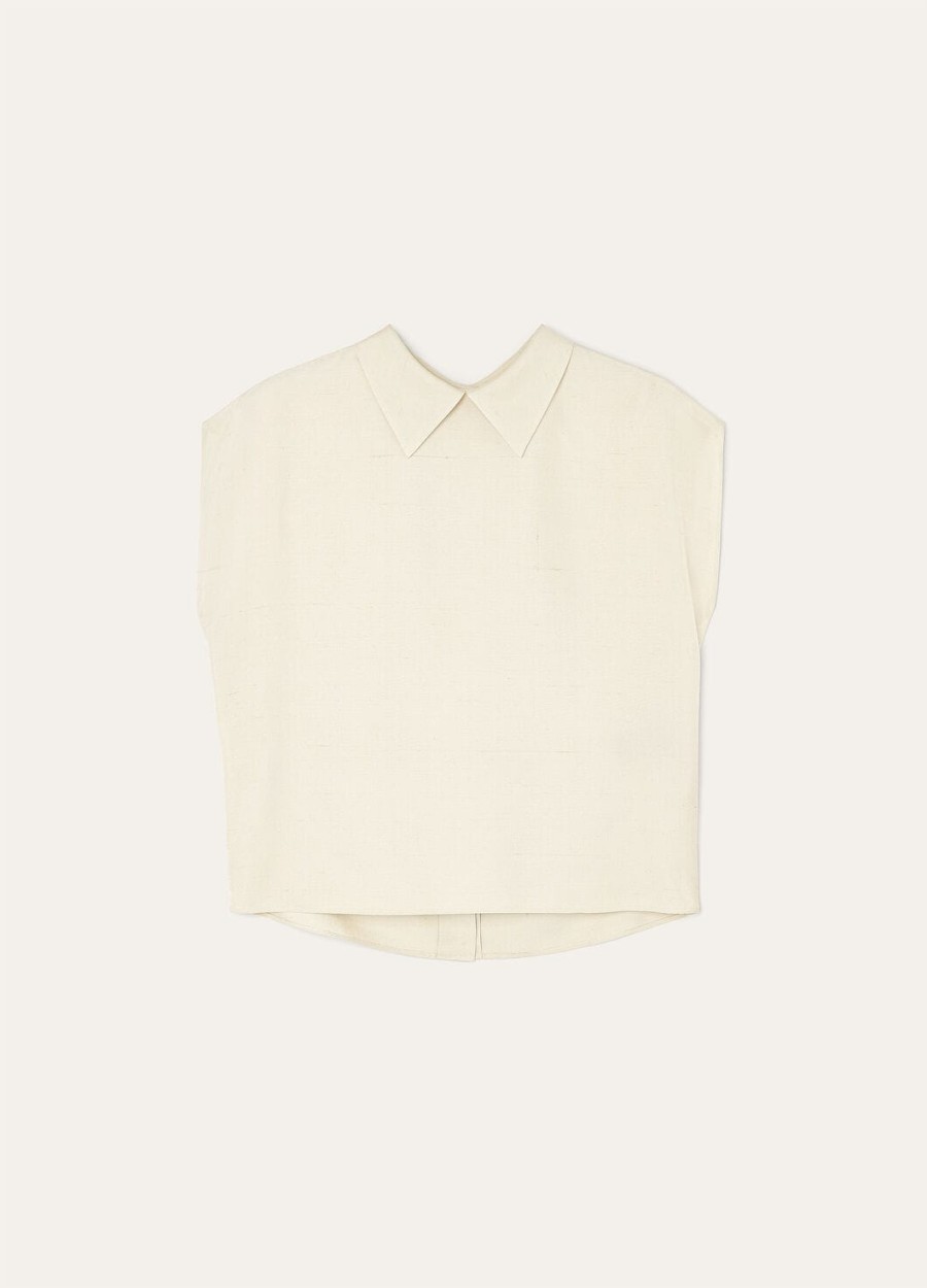 janice zijden melk amber shirt