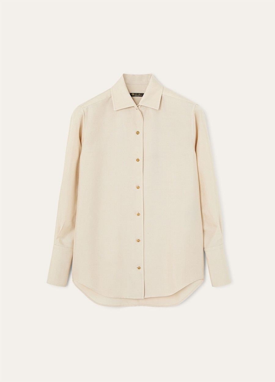 dunia zijden melk amber shirt