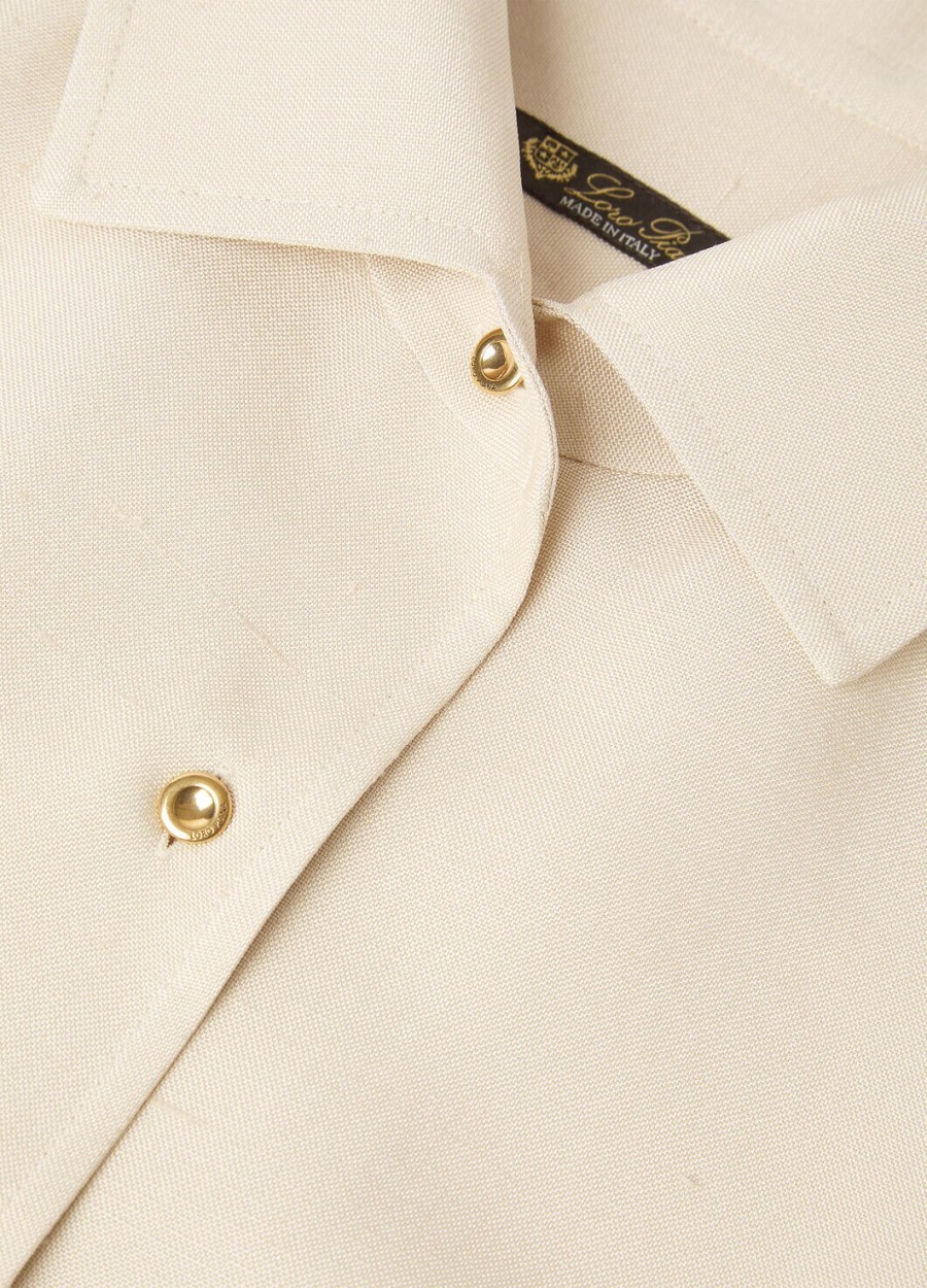 dunia zijden melk amber shirt