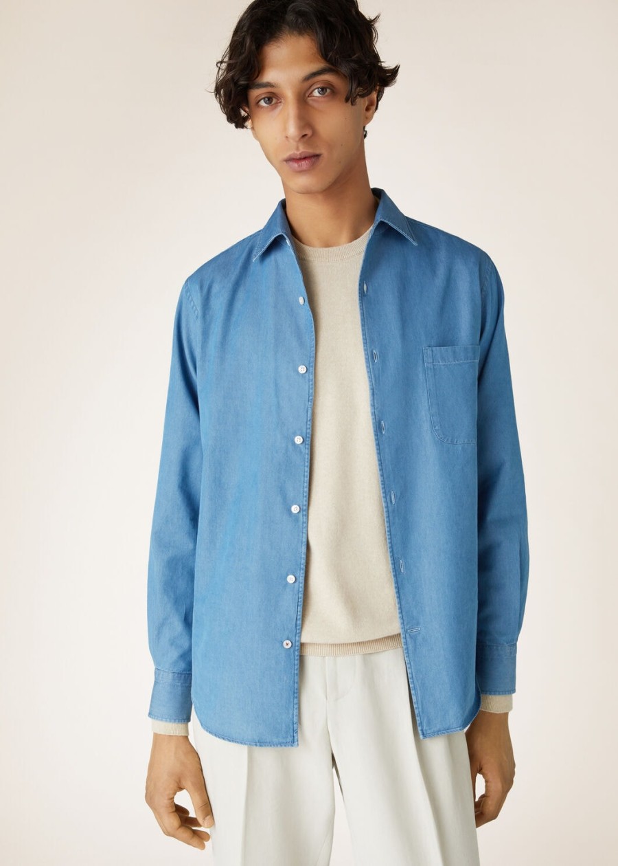 andre shirt ultra stonewashed katoen