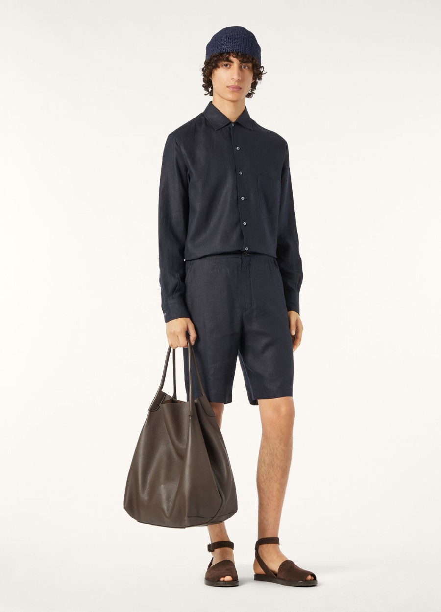 andre-shirt in marineblauw