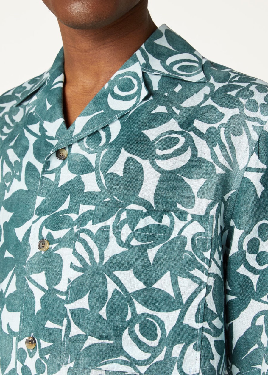 federico shirt in spirulina groenrustgevende tint