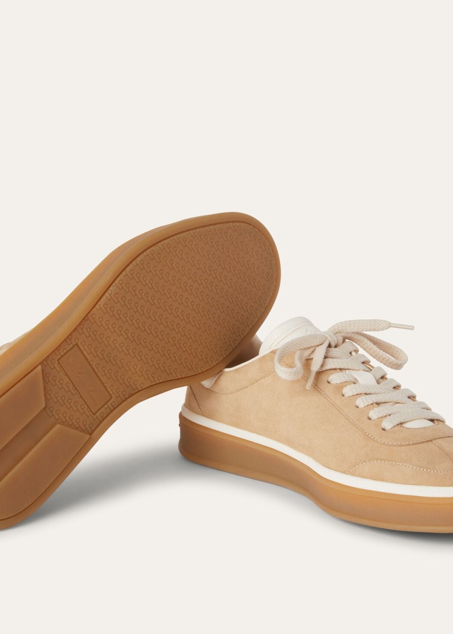 tenniswandelschoenen van suède met splitkuit windy dunes