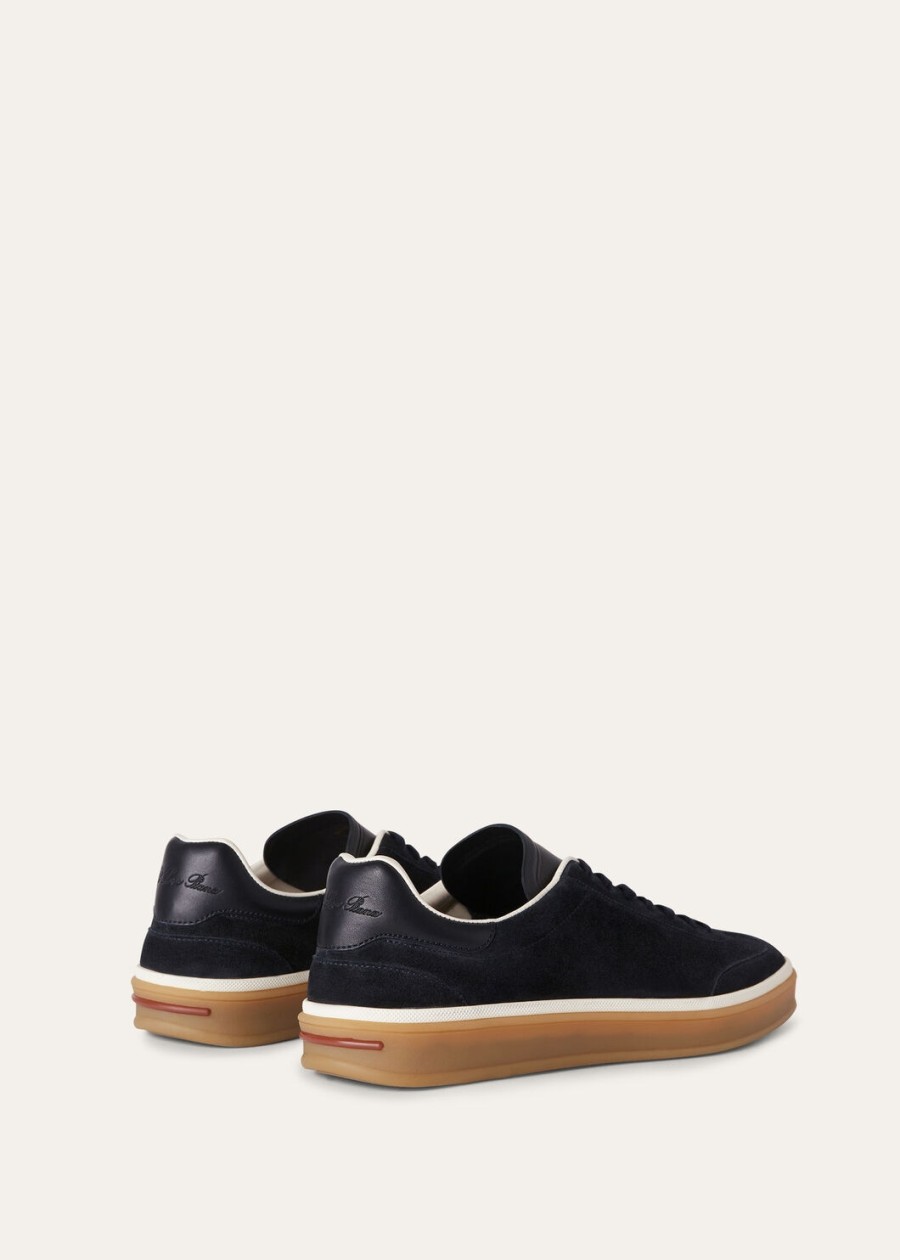 walk tennis suede calf split navy blue
