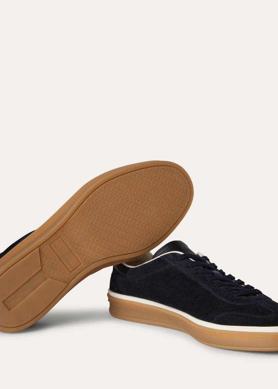 walk tennis suede calf split navy blue
