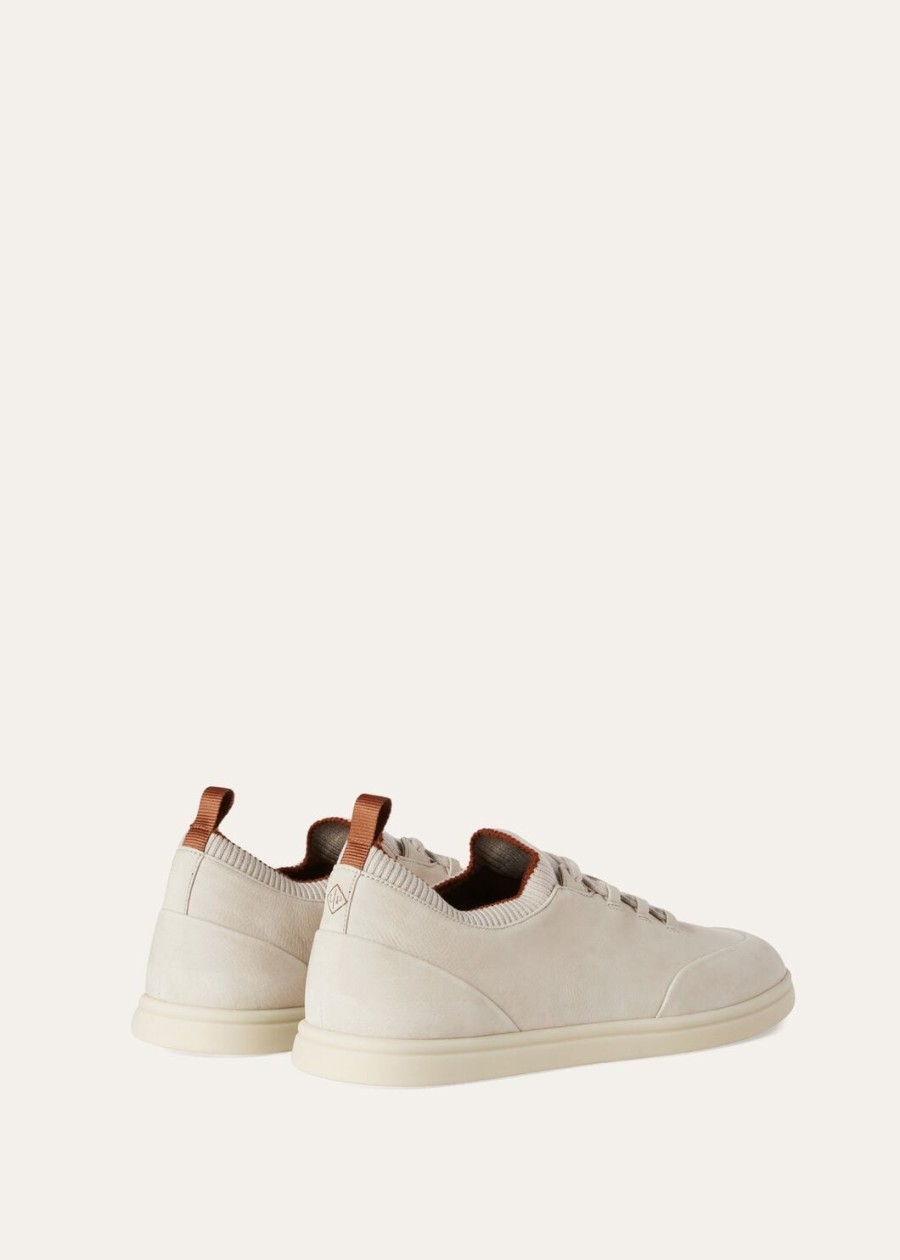 soho walk sneakers van amandelkleurig kalfsleer
