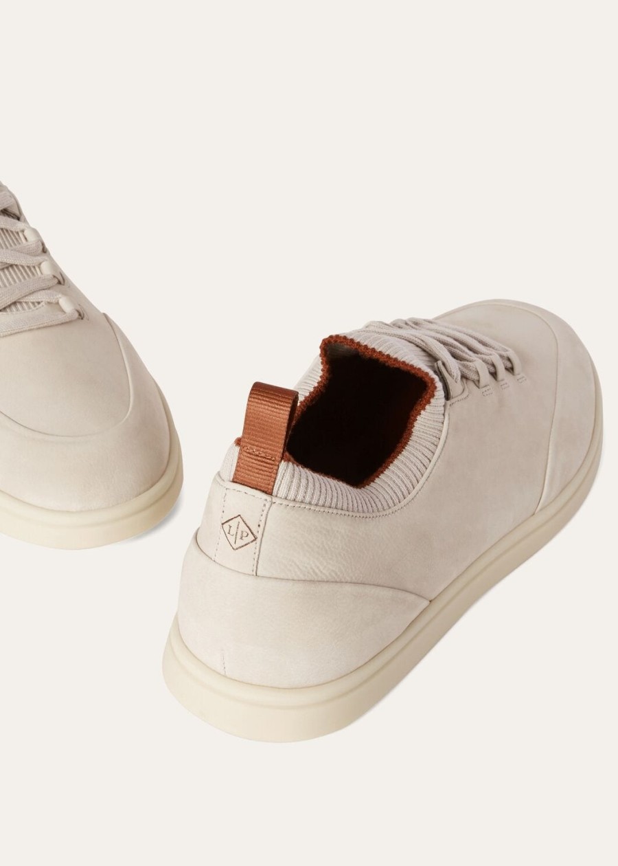 soho walk sneakers van amandelkleurig kalfsleer