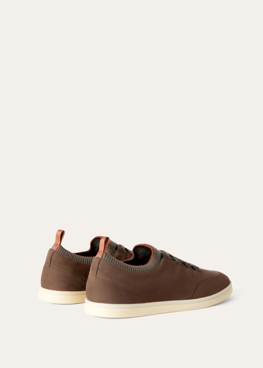 soho walk sneakers in warmgrijs kalfsleer