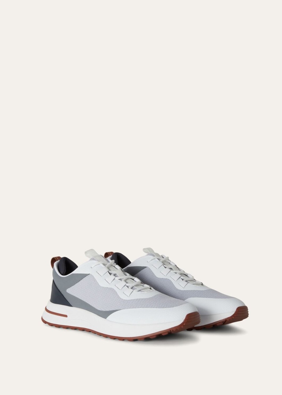 wandelsneakers voor in het weekend microvezel frostgrijs