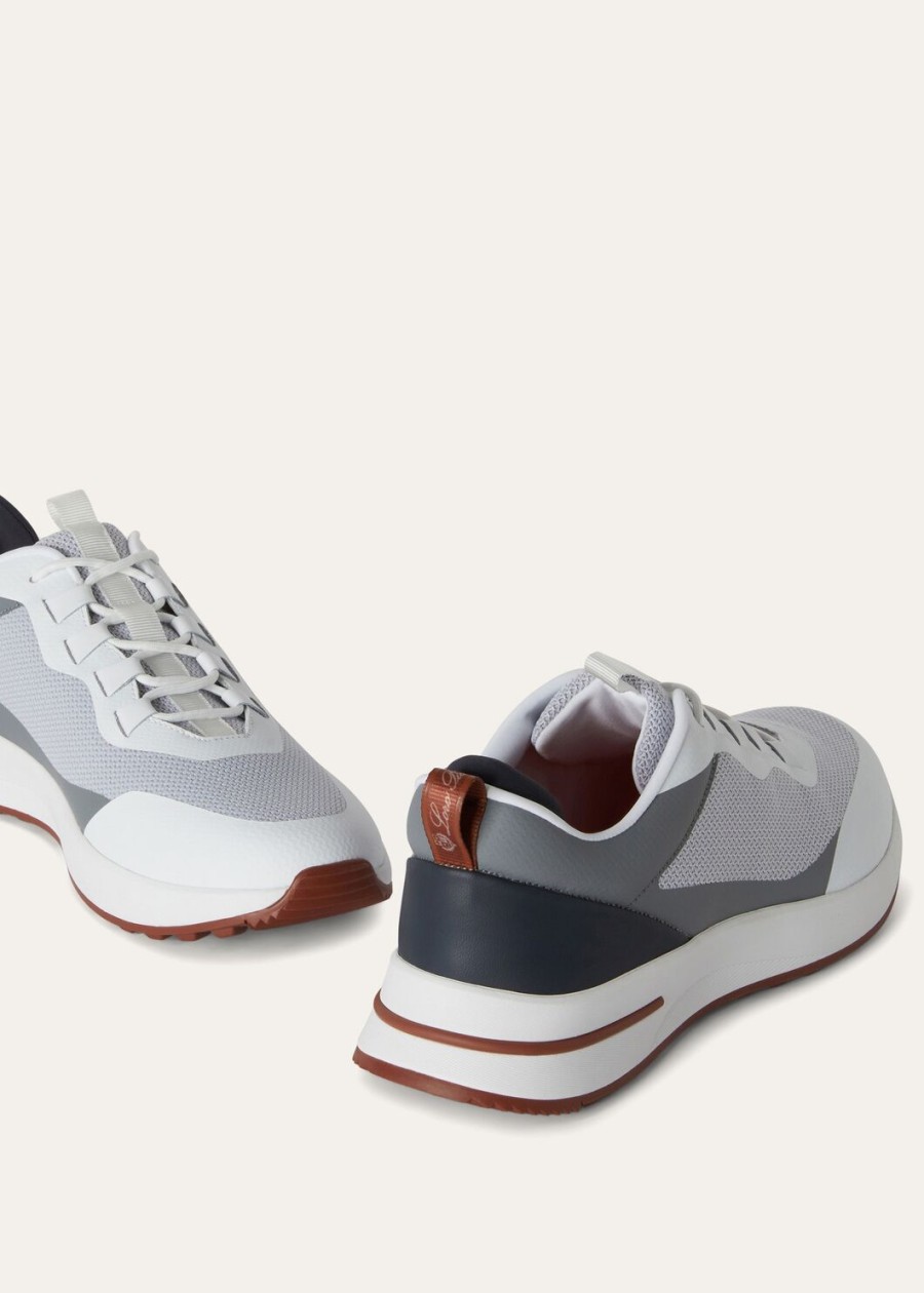wandelsneakers voor in het weekend microvezel frostgrijs
