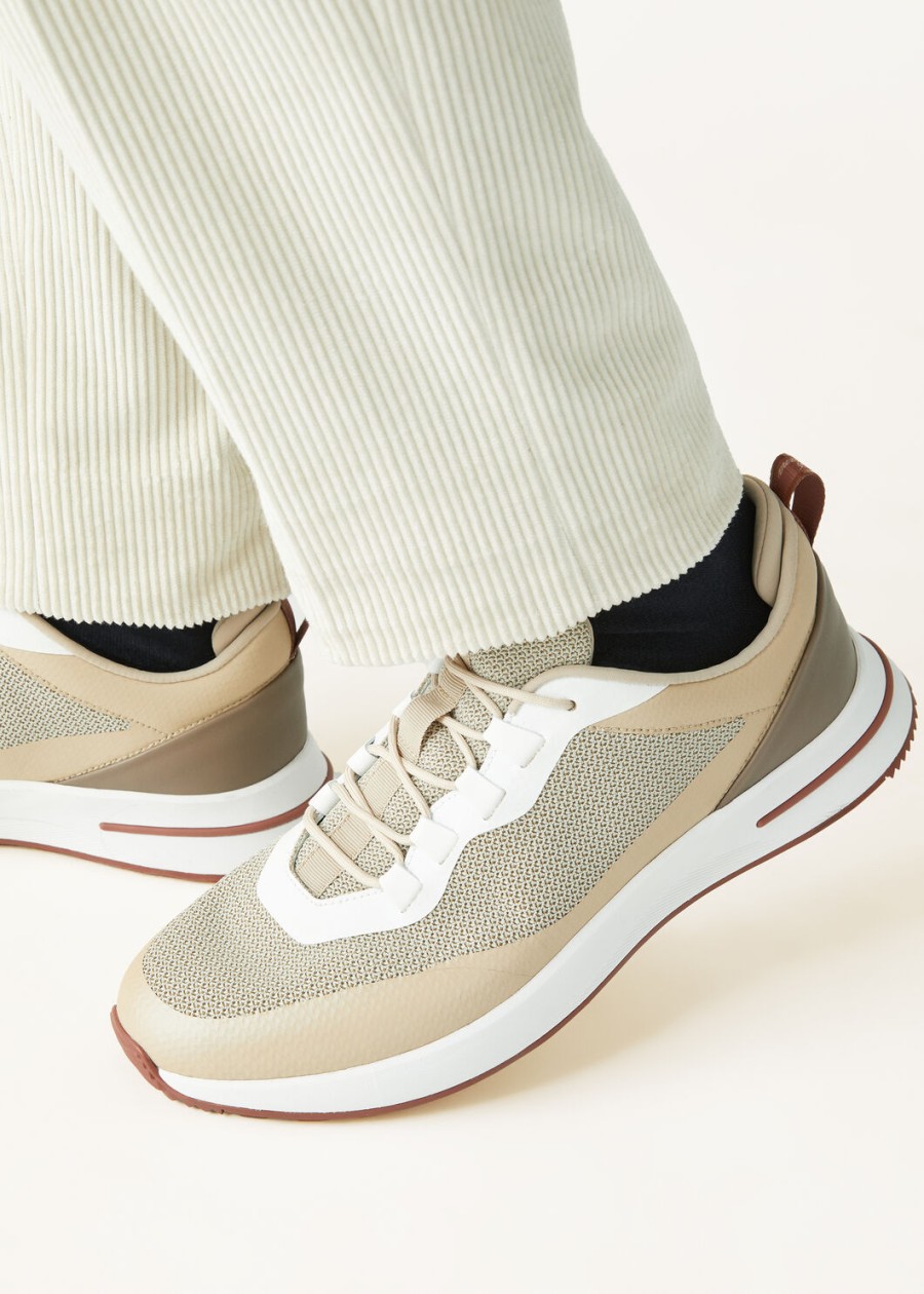 weekend microfiber wandelsneakers woestijnbeige