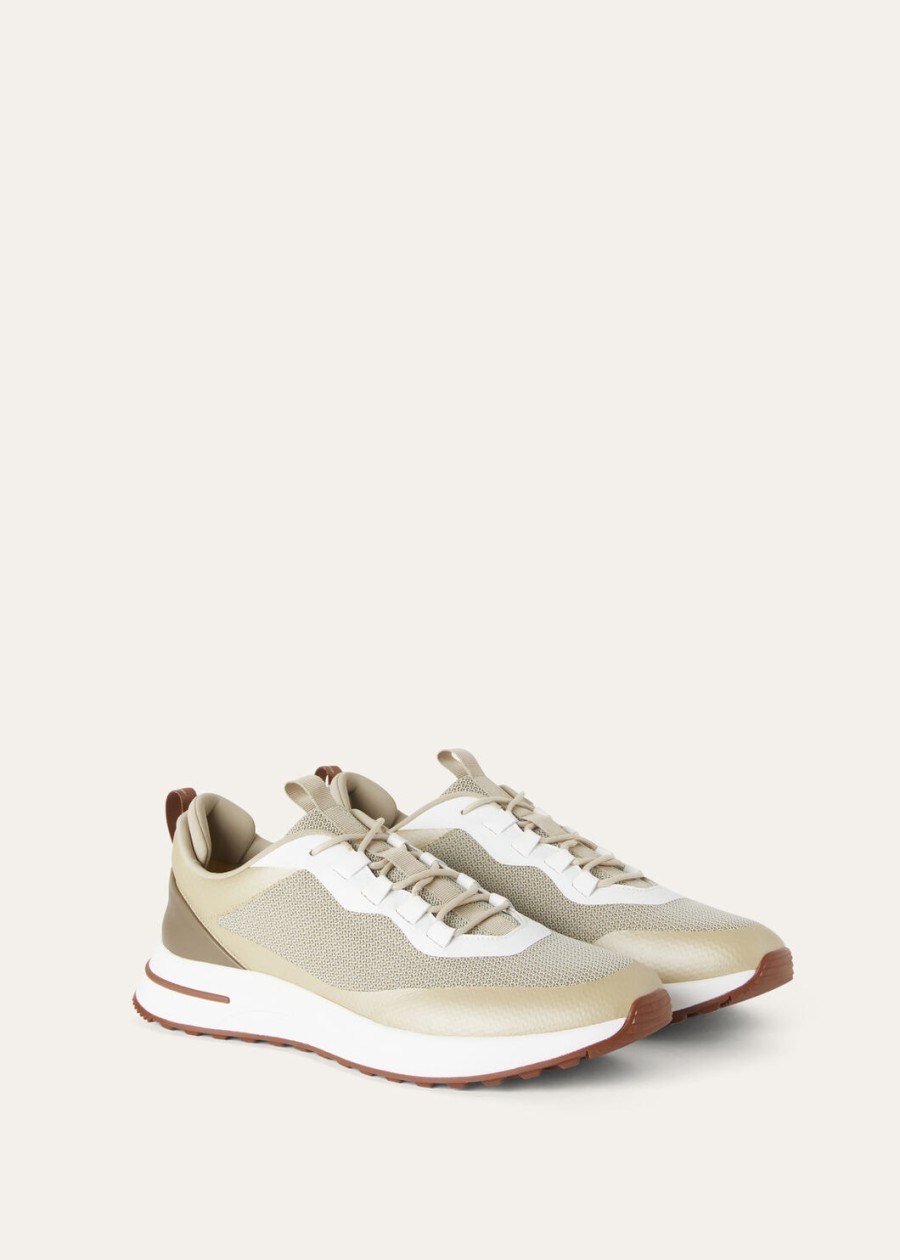 weekend microfiber wandelsneakers woestijnbeige