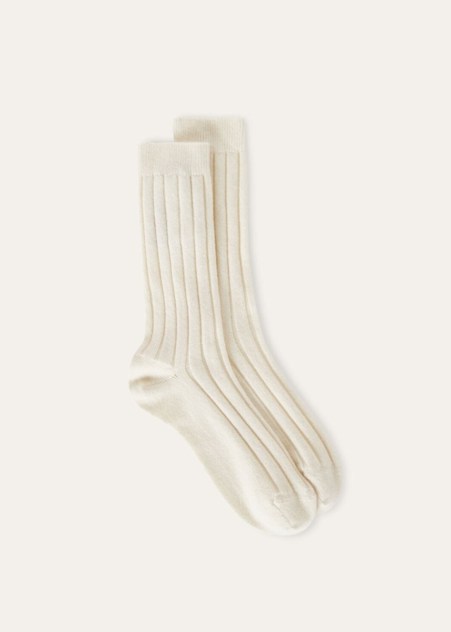bobby baby cashmere witte titanium sokken