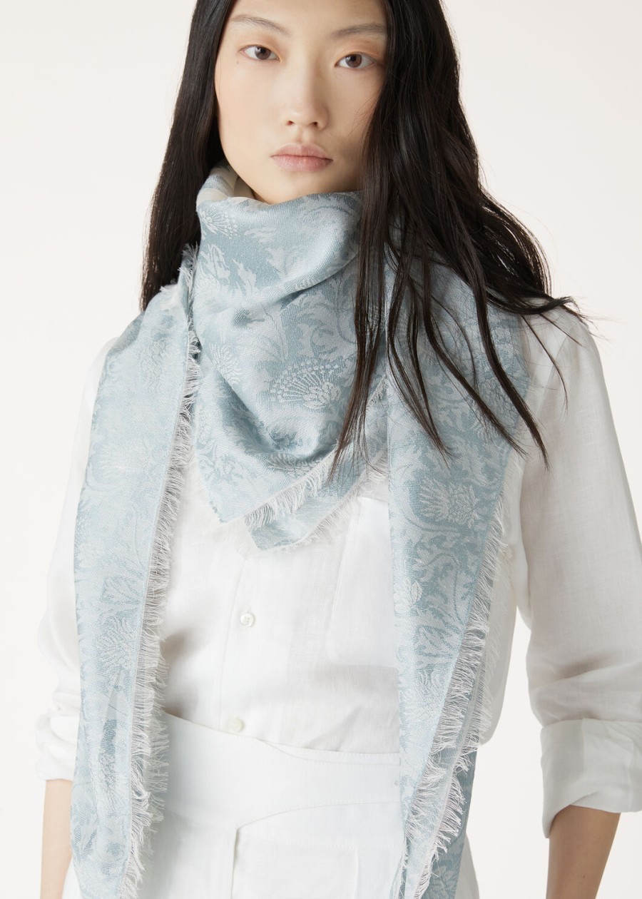 cardo fil coupe zijden sjaal ethereal azurewhite