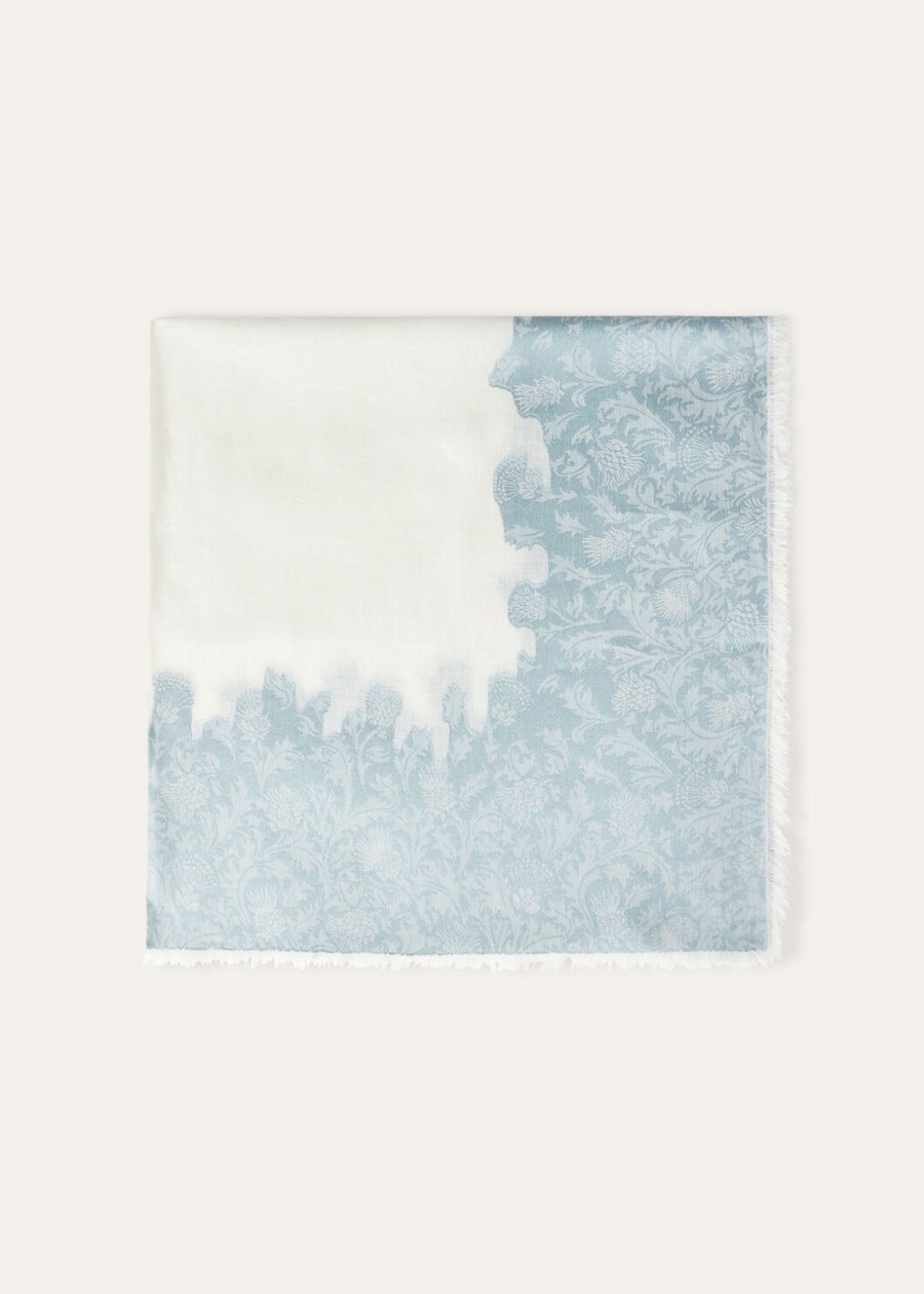 cardo fil coupe zijden sjaal ethereal azurewhite