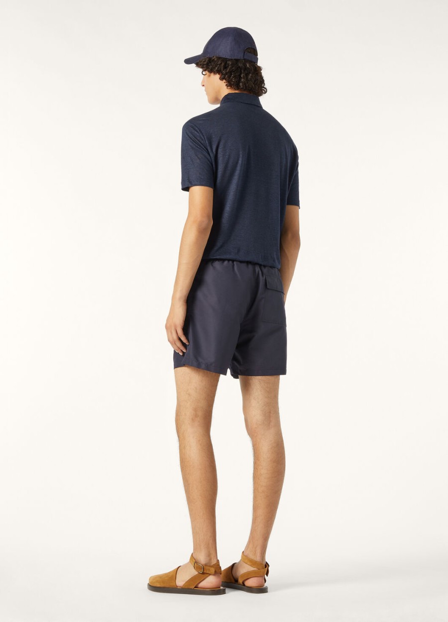 bay microfiber zwemshorts koningsblauw