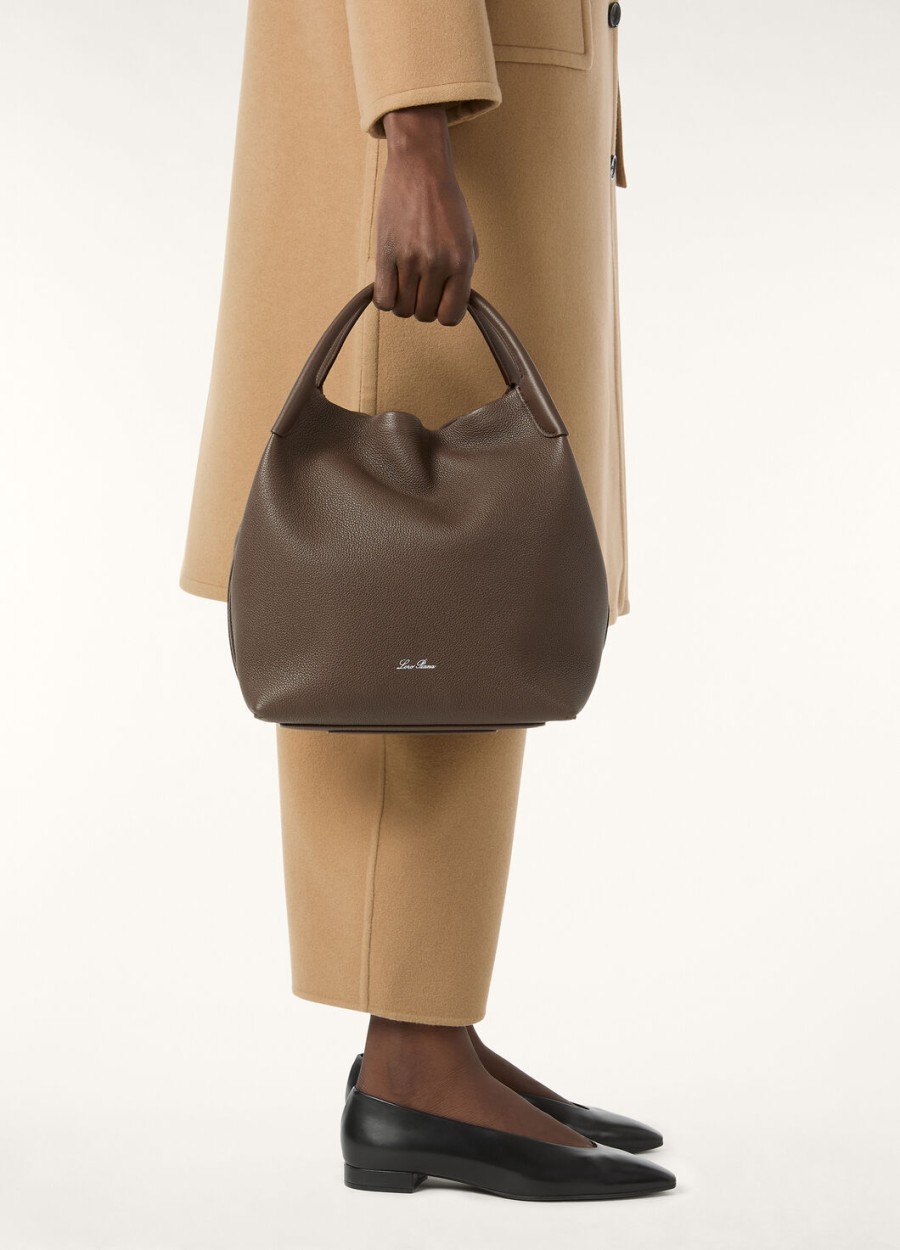 bale large bag generfd kalfsleer donkere chocolade zoethoutzonnegoud