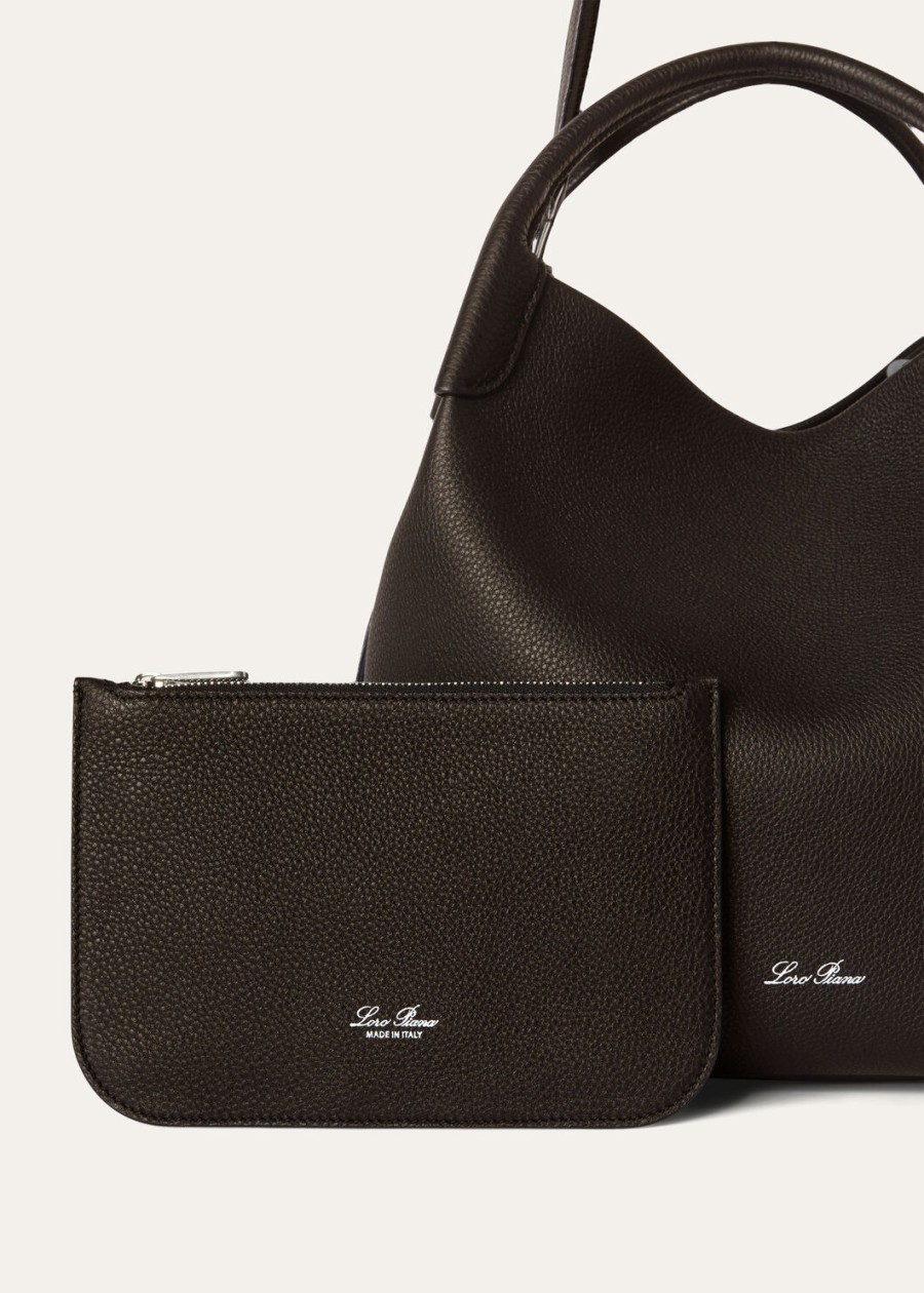bale large bag generfd kalfsleer donkere chocolade zoethoutzonnegoud