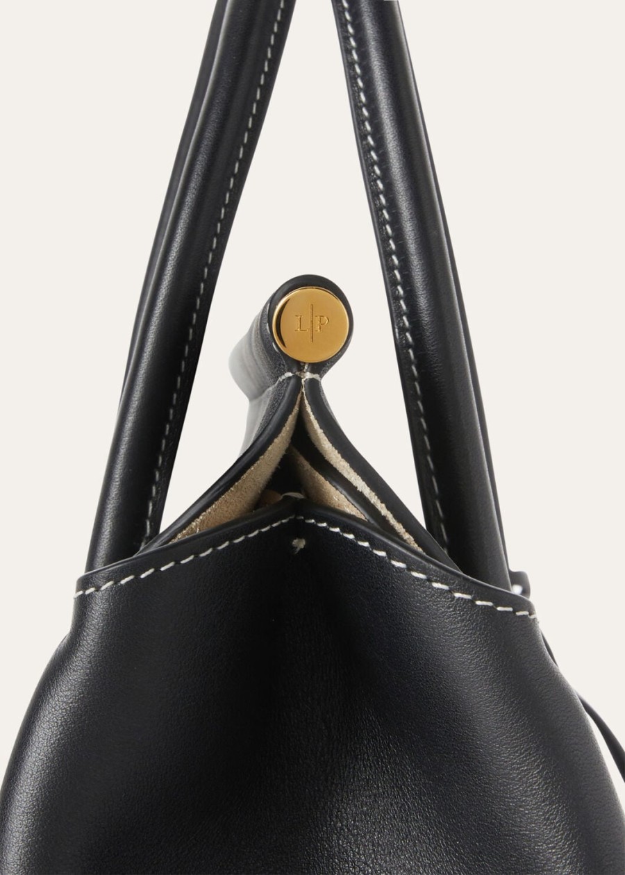 loom l25 tas zwart kalfsleerzon goud