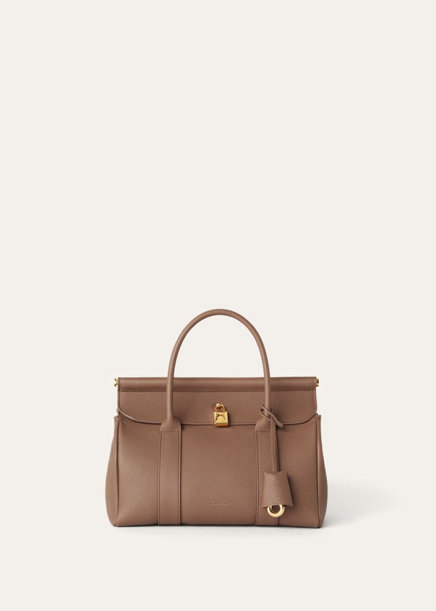 loom l25 fossil calfskinsun gold tas