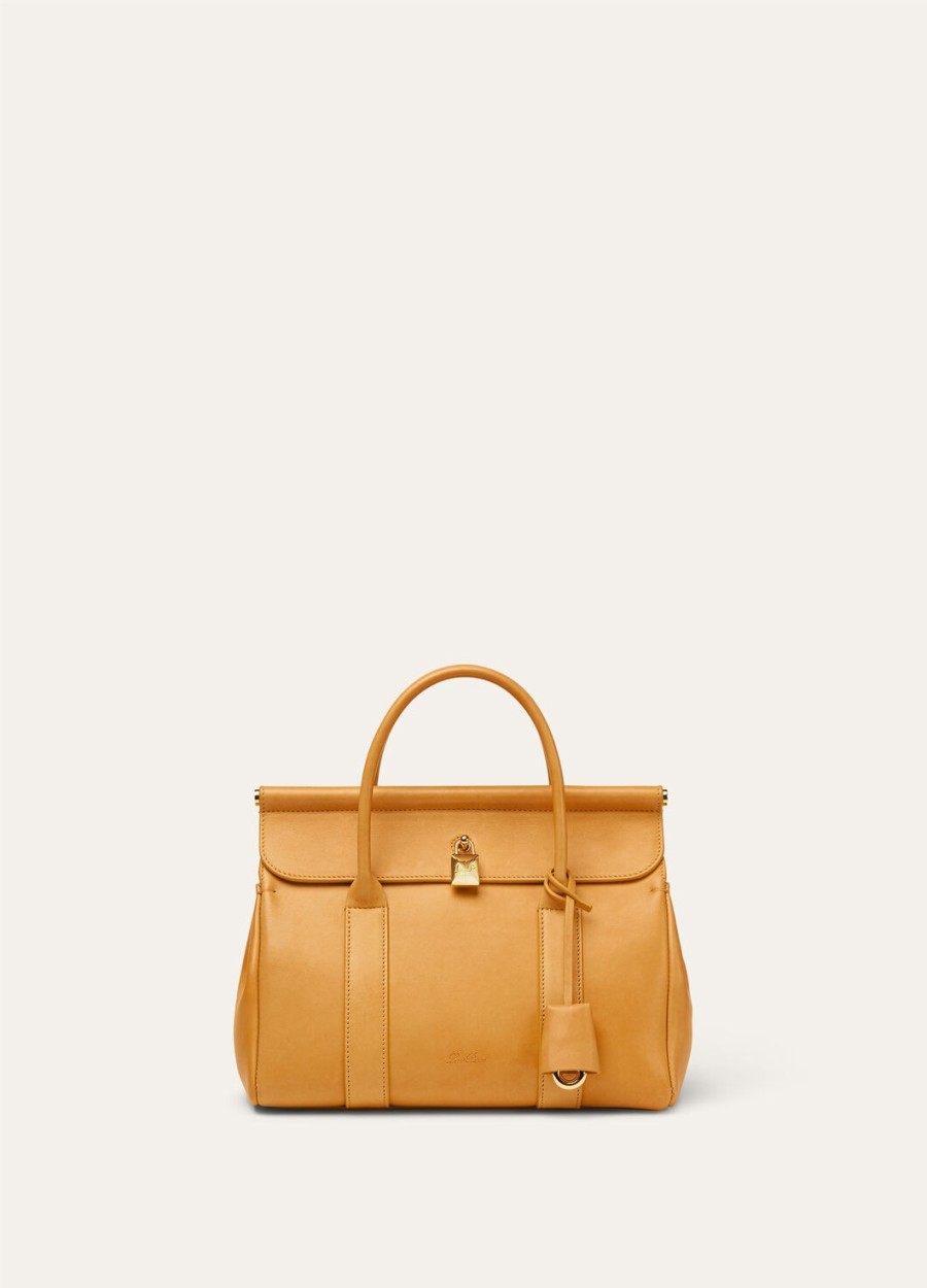 loom bag l25 kalfsleer tarwegeelzon goud