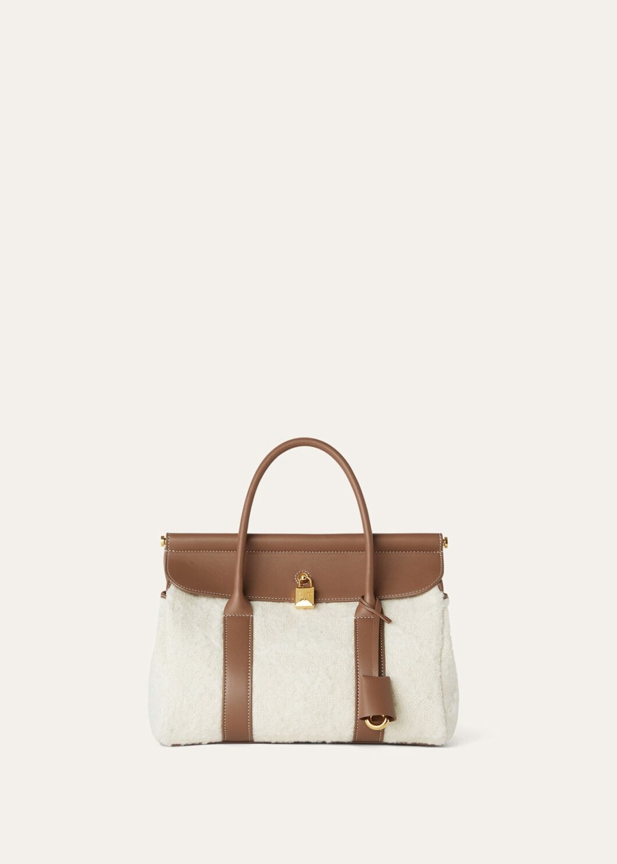 loom l25 zijden kasjmier tas nougatfossilsun gold