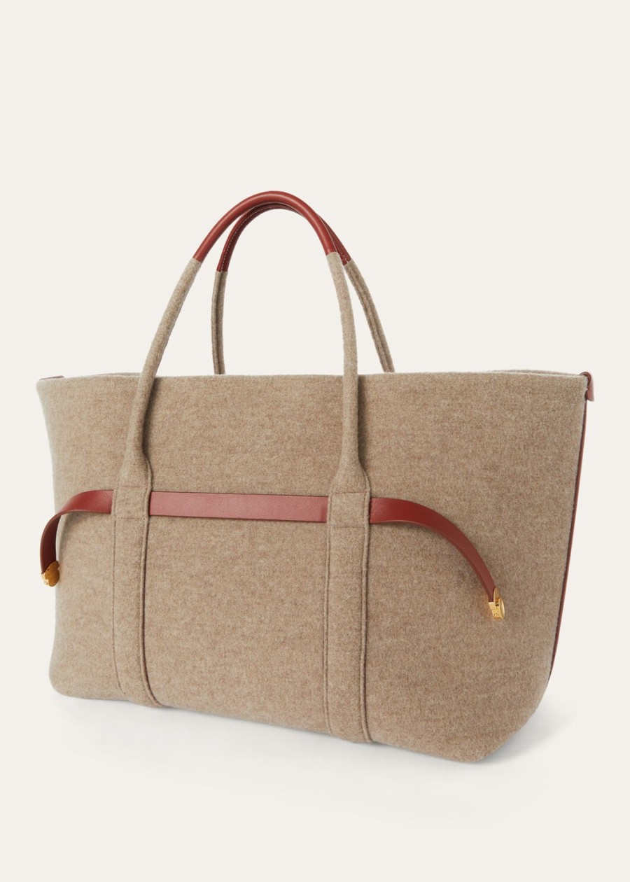 grote shopper manchet naturel bruin kasjmierdiep kummelzonnegoud