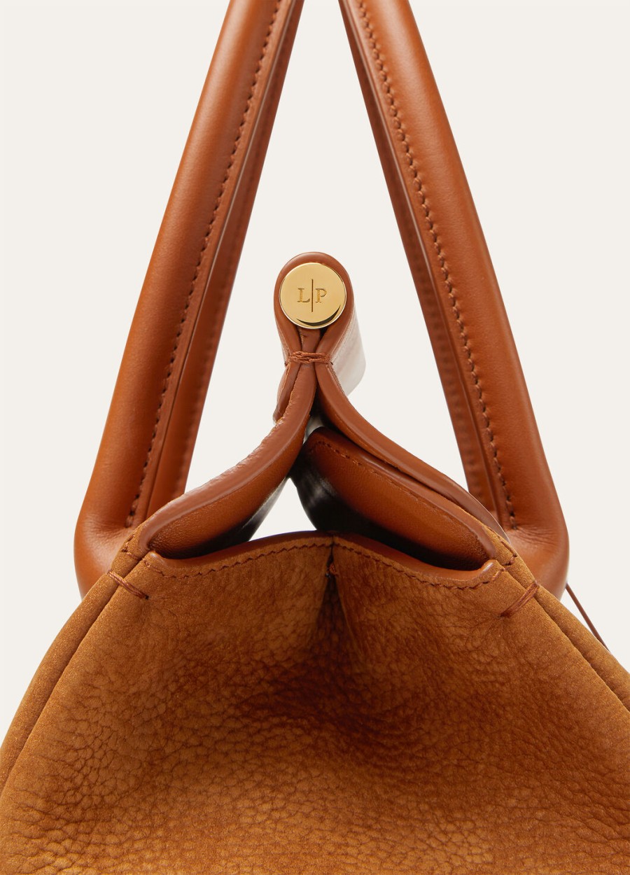 loom l25 tas kalfsleer bon ton bruinzon goud