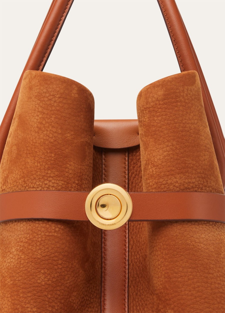 grote shopper van kalfsleer in de kleuren bon ton brownsun gold.